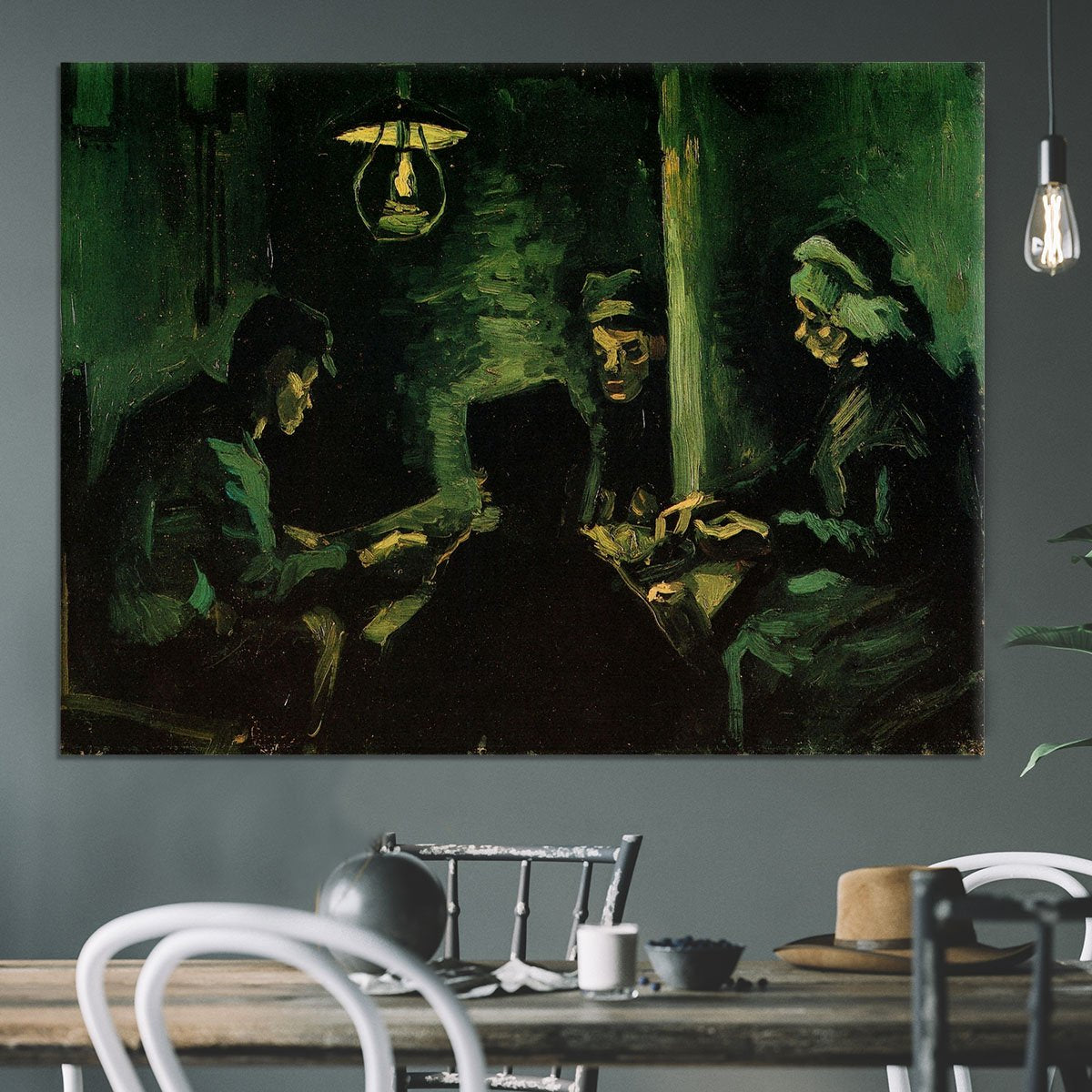 Study for The Potato Eaters by Van Gogh Canvas Print or Poster