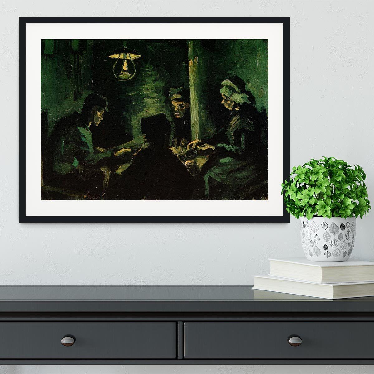 Study for The Potato Eaters by Van Gogh Framed Print - Canvas Art Rocks - 1