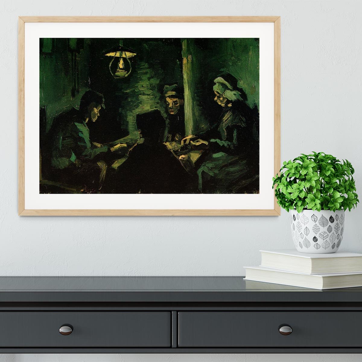 Study for The Potato Eaters by Van Gogh Framed Print - Canvas Art Rocks - 3