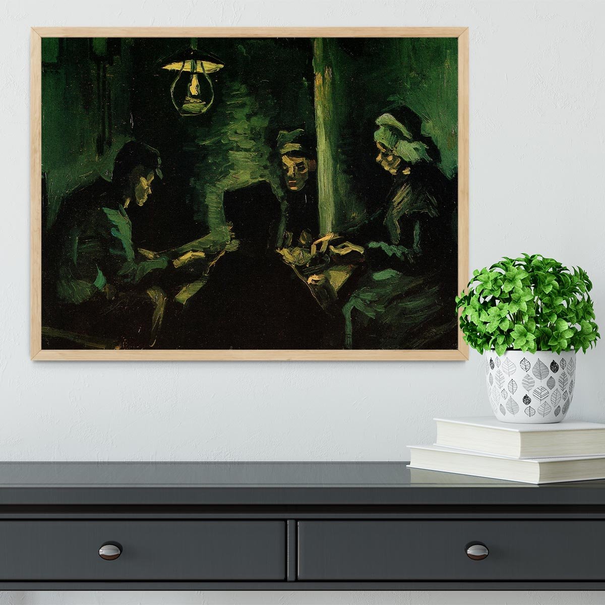 Study for The Potato Eaters by Van Gogh Framed Print - Canvas Art Rocks - 4