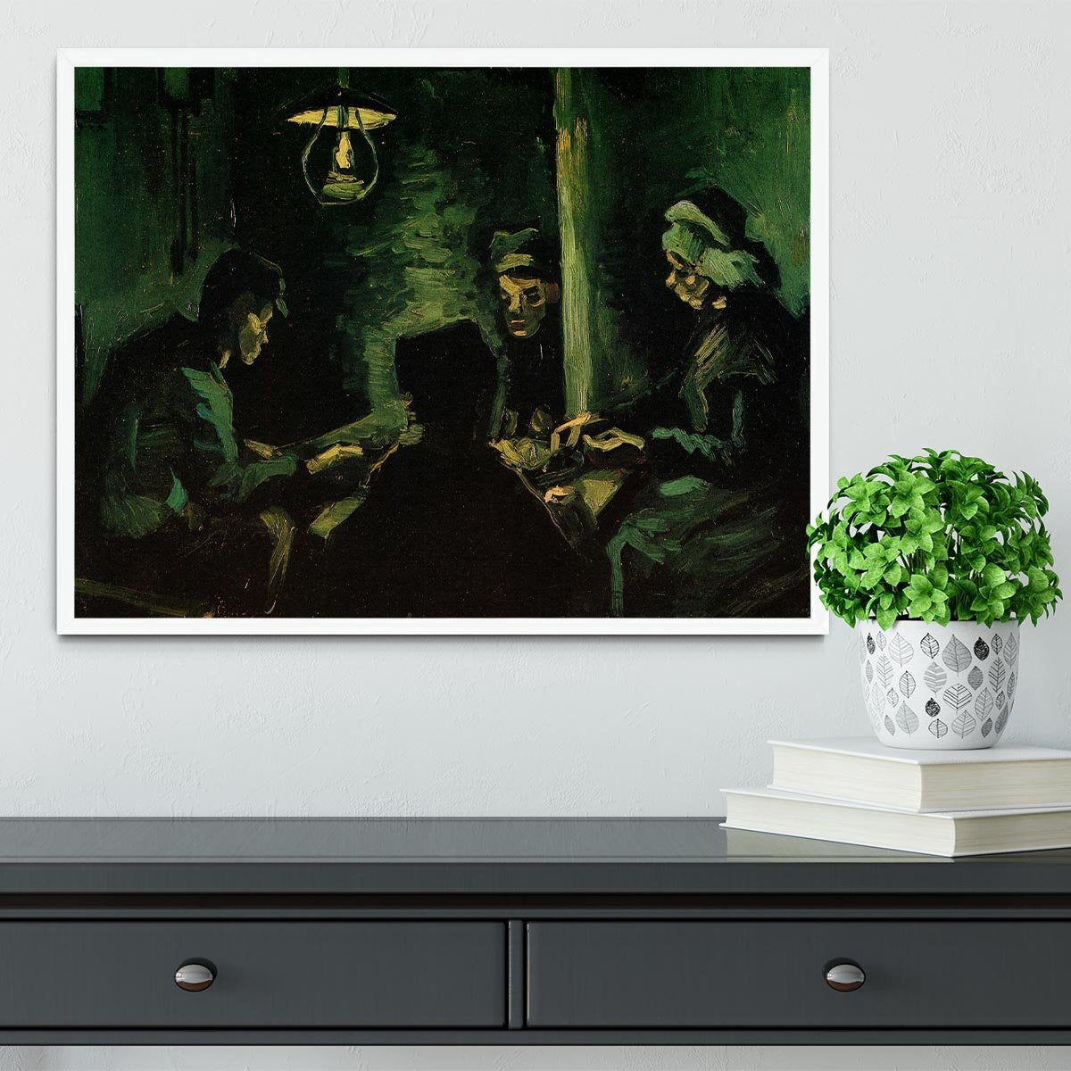 Study for The Potato Eaters by Van Gogh Framed Print - Canvas Art Rocks -6