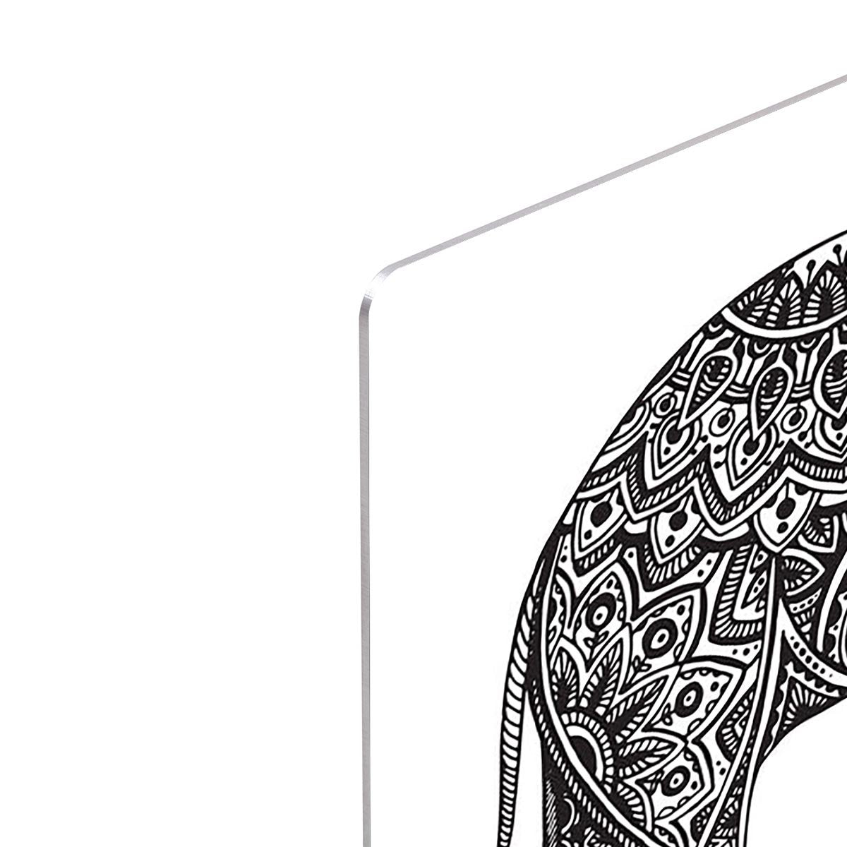 Stylized fantasy patterned elephant HD Metal Print - Canvas Art Rocks - 4