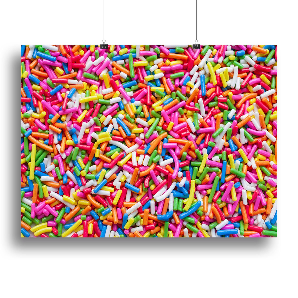 Sugar sprinkle dots Canvas Print or Poster