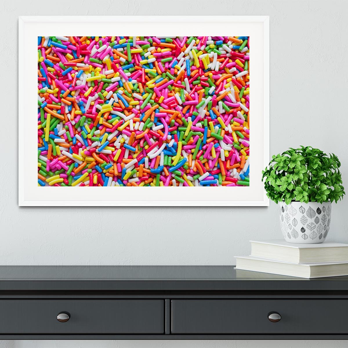 Sugar sprinkle dots Framed Print - Canvas Art Rocks - 5