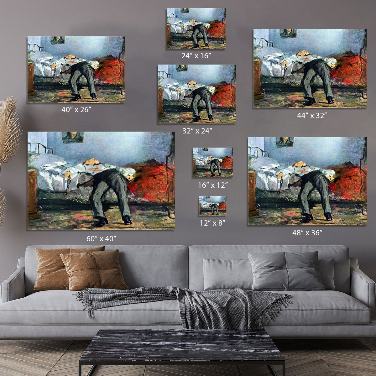 Suicide by Manet Canvas Print or Poster - Canvas Art Rocks - 7