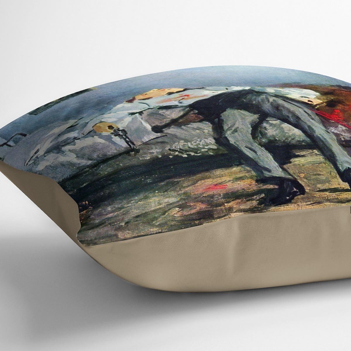 Suicide by Manet Throw Pillow