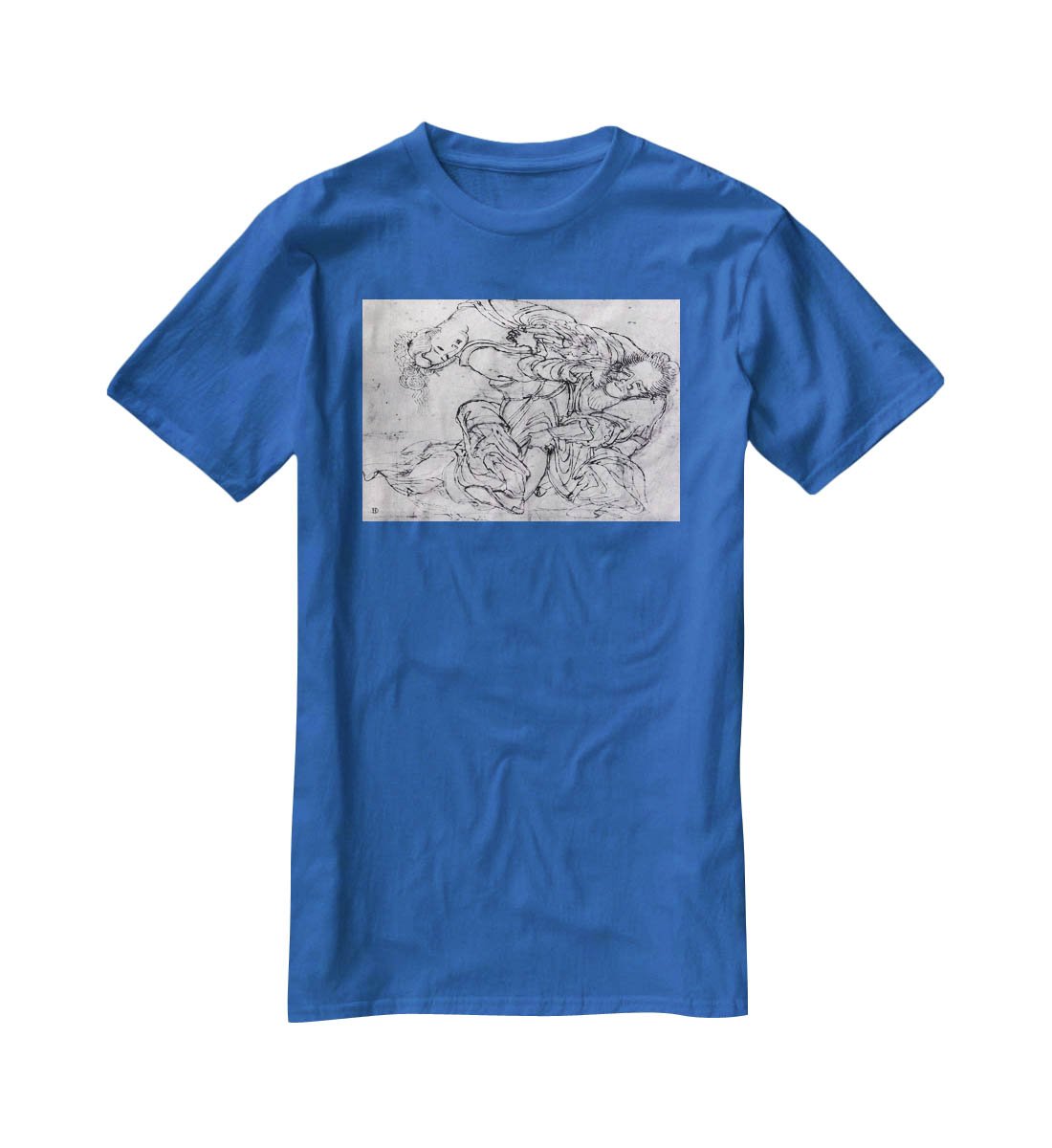 Suikoden scene by Hokusai T-Shirt - Canvas Art Rocks - 2