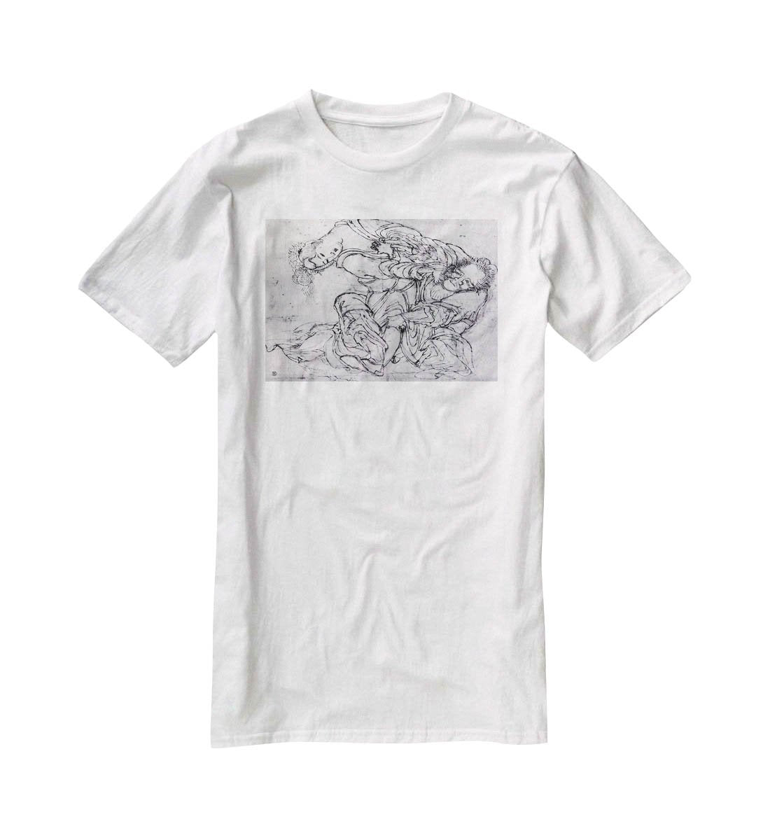 Suikoden scene by Hokusai T-Shirt - Canvas Art Rocks - 5