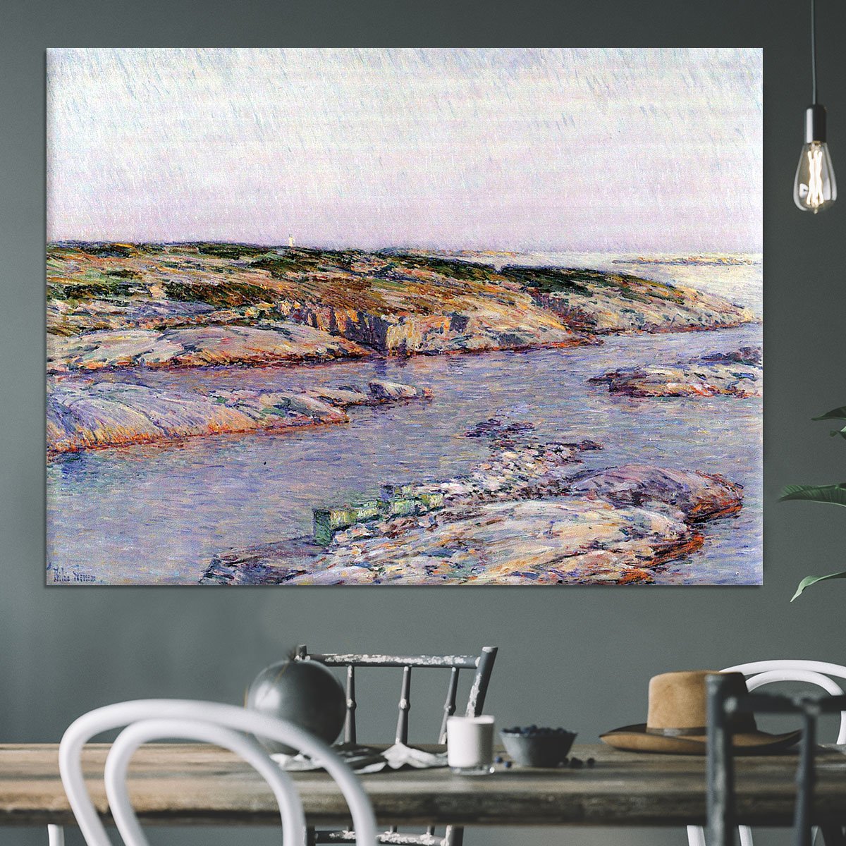 Summer afternoon the Isles of Shoals by Hassam Canvas Print or Poster