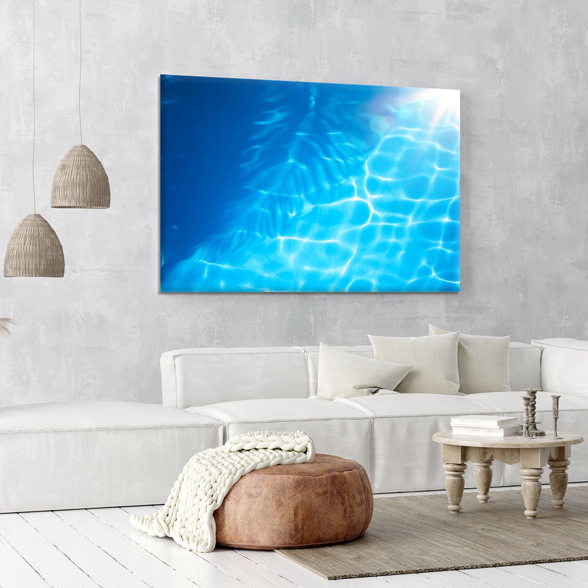 Summer beach background Canvas Print or Poster