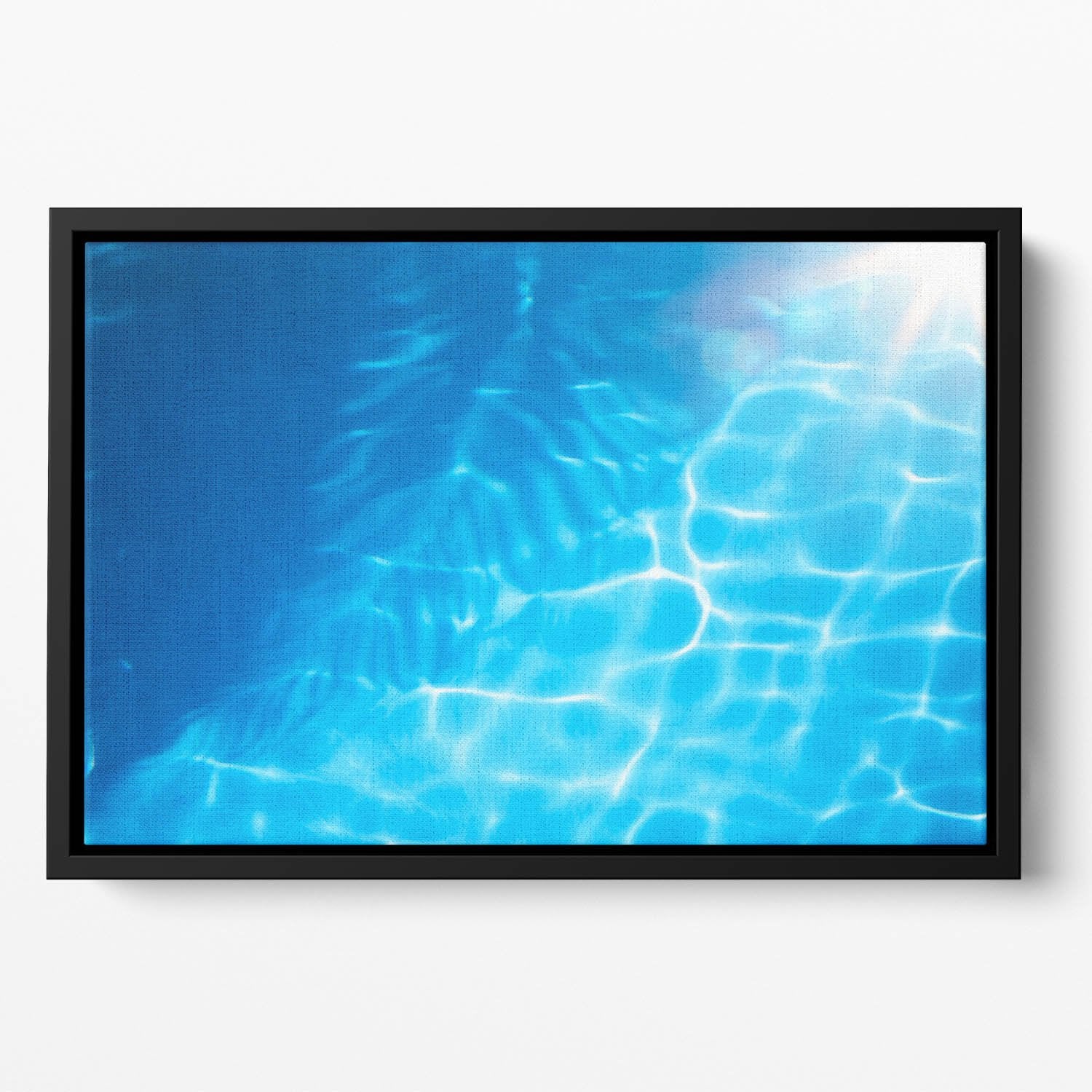 Summer beach background Floating Framed Canvas