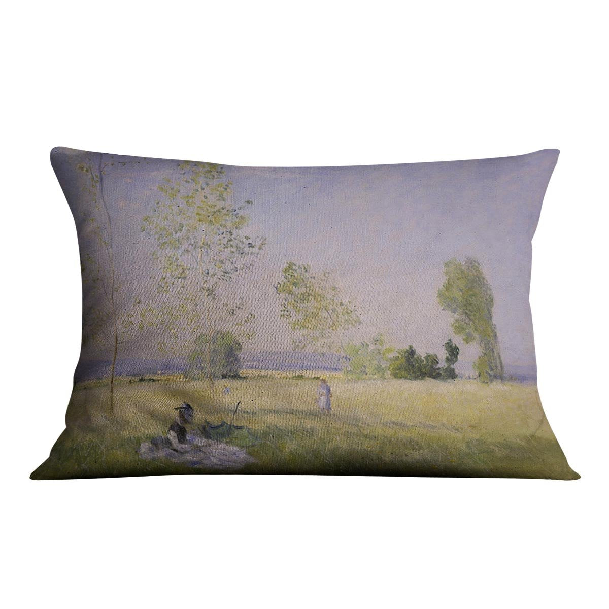 Summer by Monet Throw Pillow