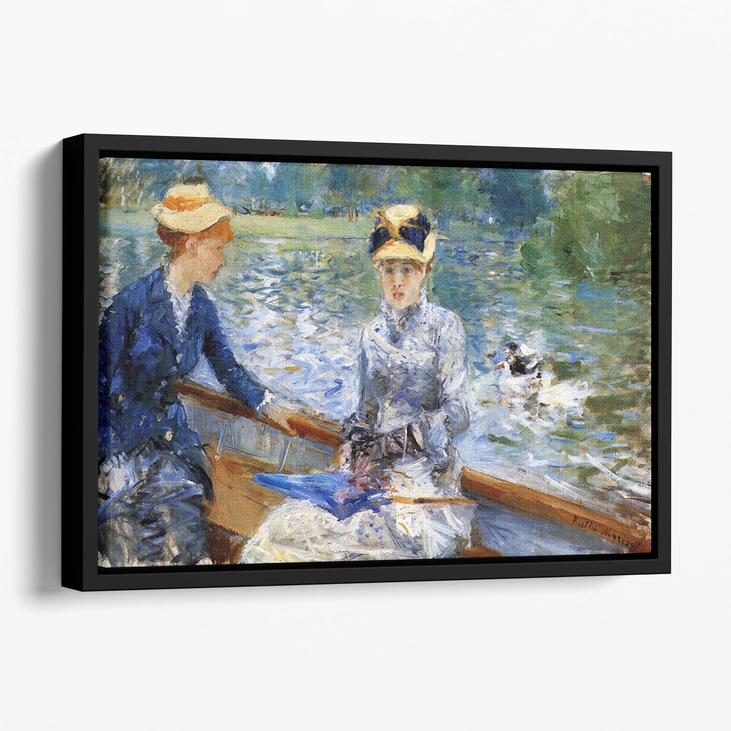 Summer day by Renoir Floating Framed Canvas