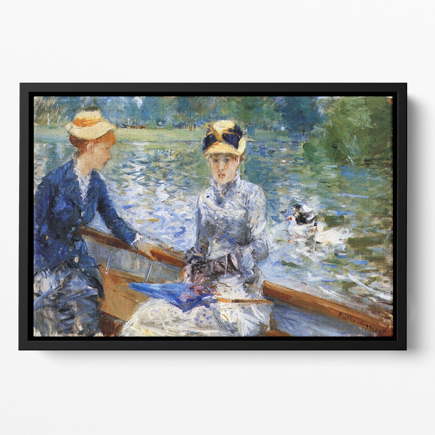 Summer day by Renoir Floating Framed Canvas