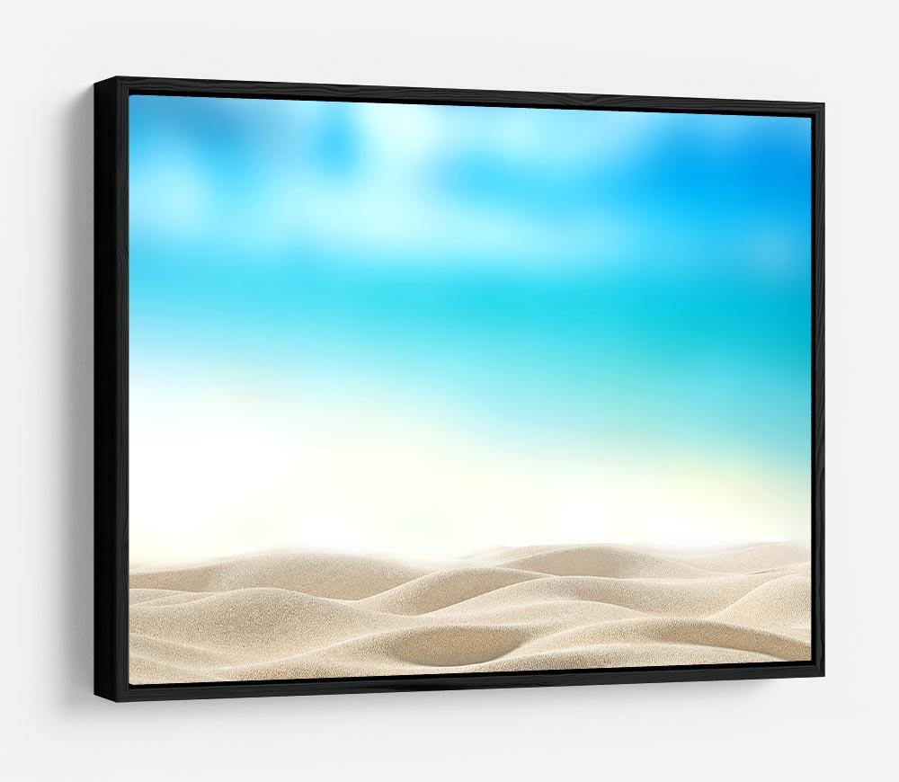 Summer exotic sandy beach with blur sea HD Metal Print - Canvas Art Rocks - 6