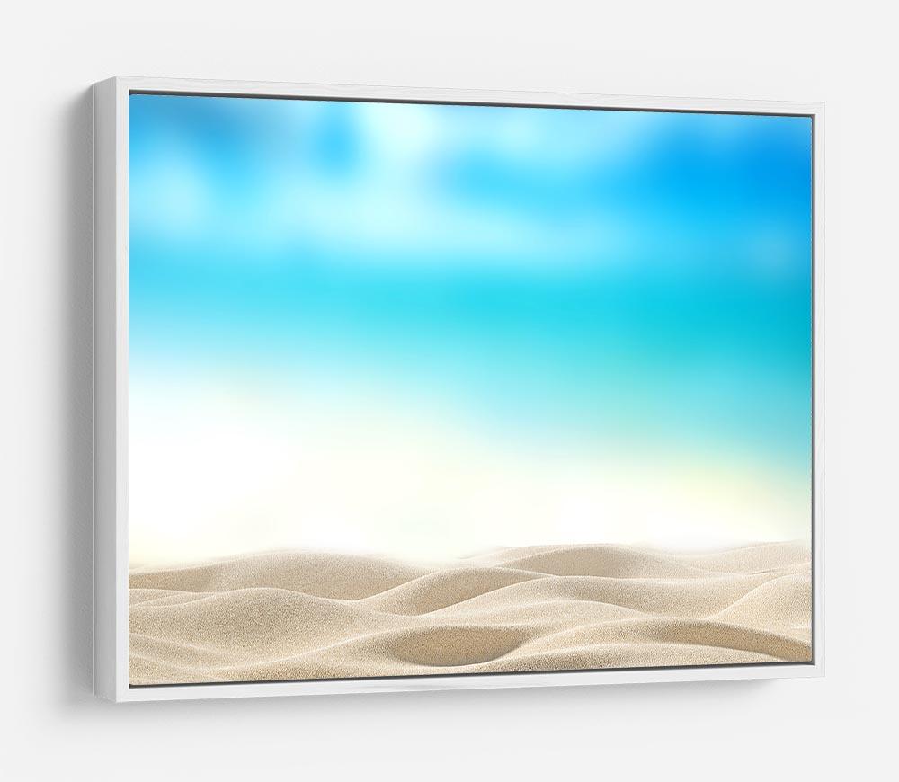 Summer exotic sandy beach with blur sea HD Metal Print - Canvas Art Rocks - 7