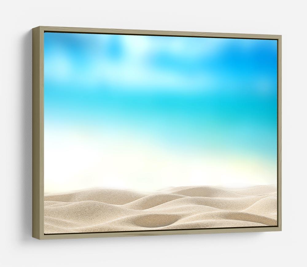 Summer exotic sandy beach with blur sea HD Metal Print - Canvas Art Rocks - 8