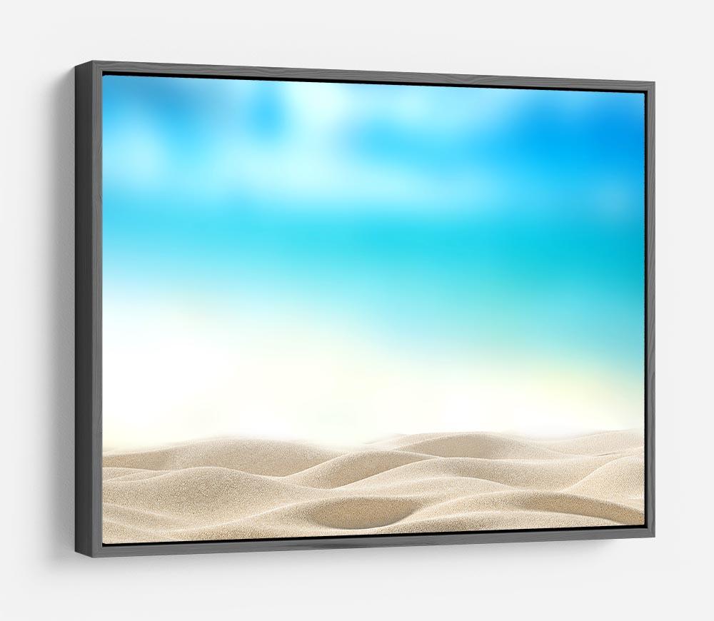 Summer exotic sandy beach with blur sea HD Metal Print - Canvas Art Rocks - 9