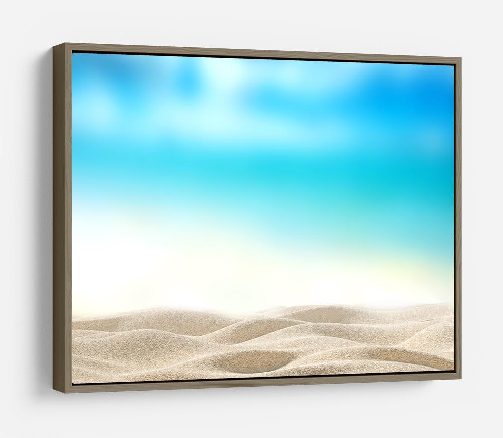 Summer exotic sandy beach with blur sea HD Metal Print - Canvas Art Rocks - 10