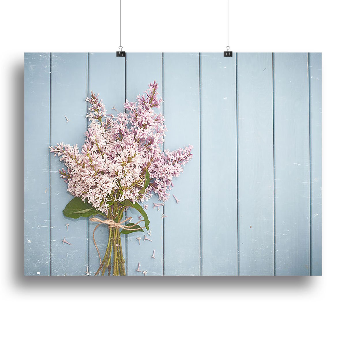 Summer gentle bouquet of lilac flowers Canvas Print or Poster