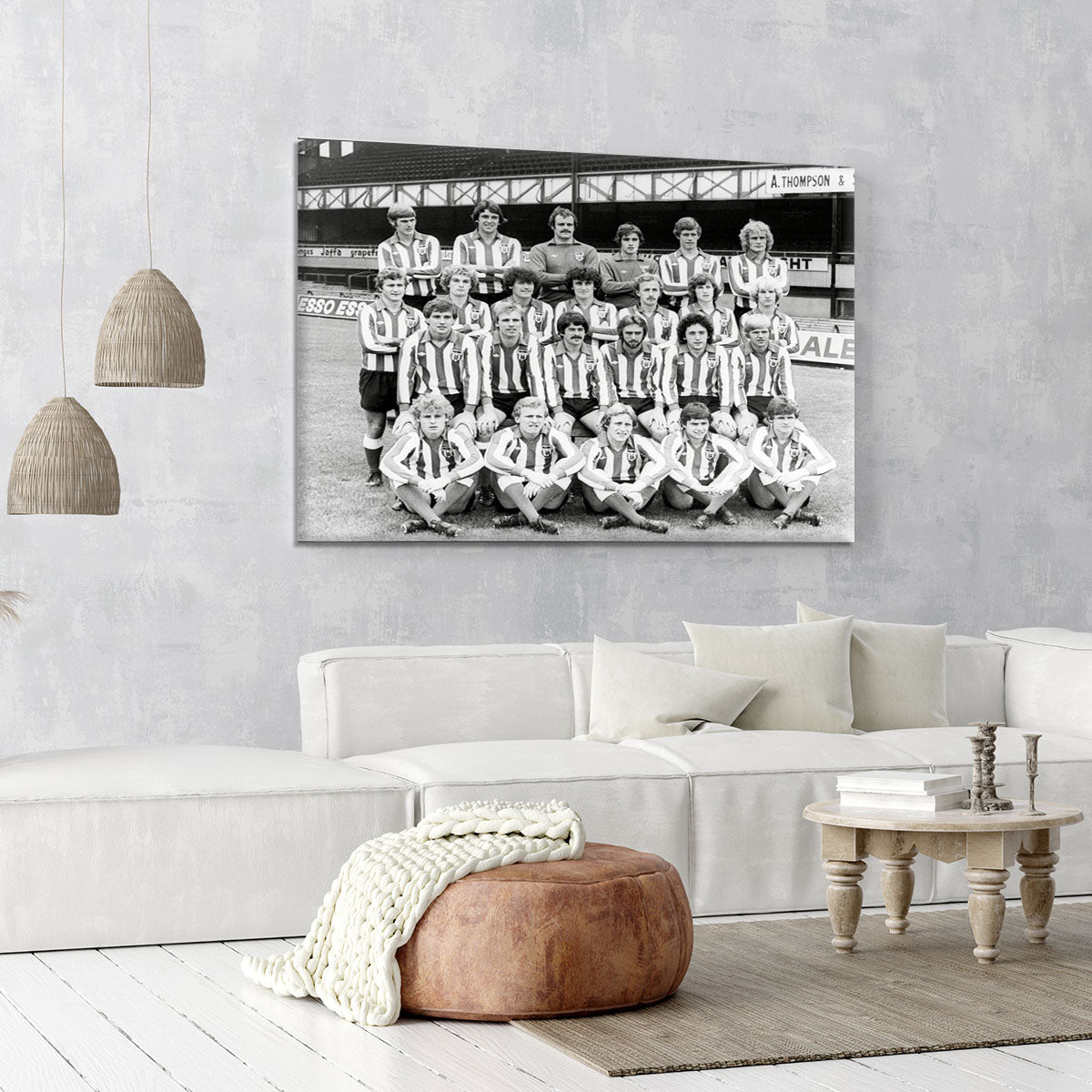 Sunderland Football Club Team Photo 1978 Canvas Print or Poster - Canvas Art Rocks - 6