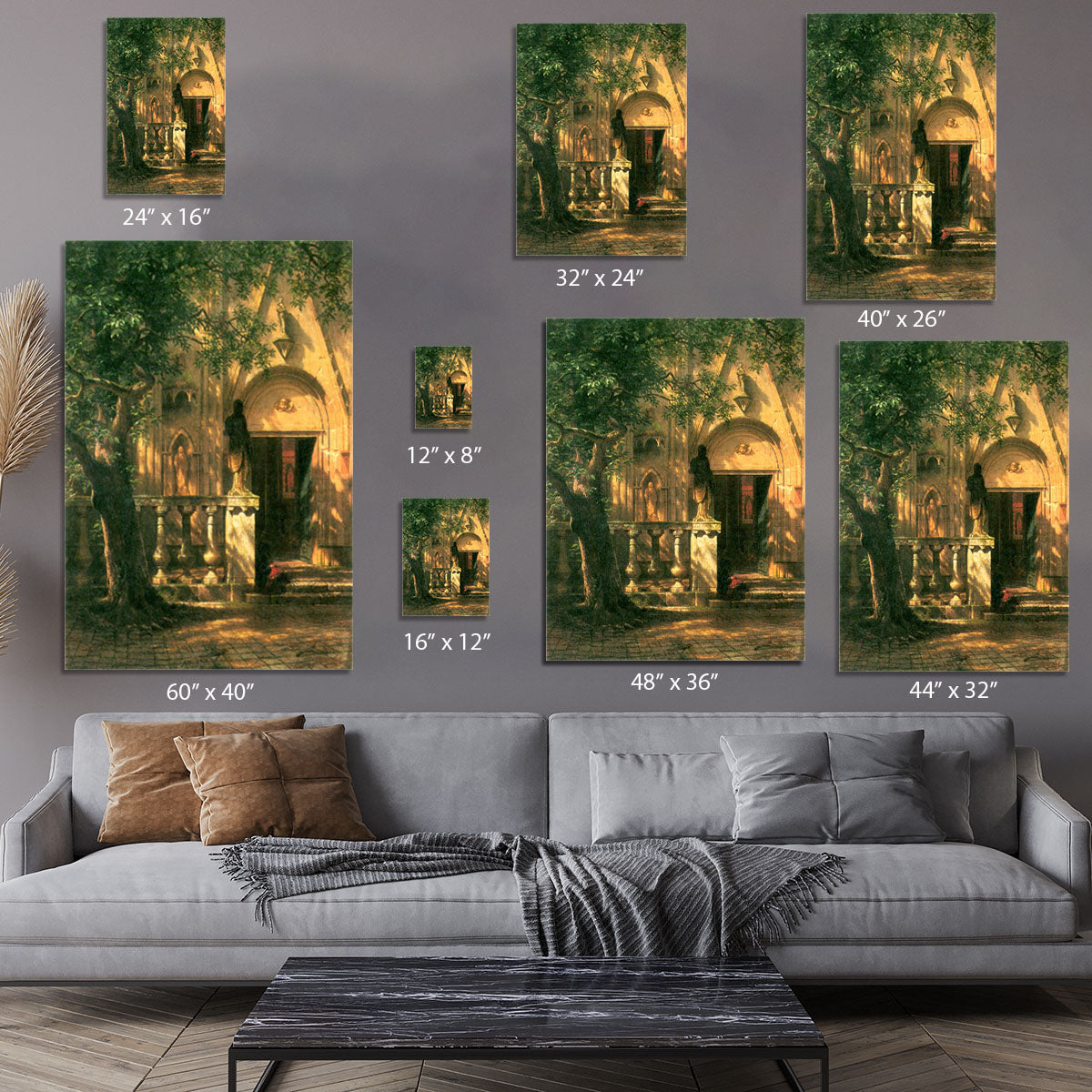 Sunlight and Shadow 2 by Bierstadt Canvas Print or Poster - Canvas Art Rocks - 7