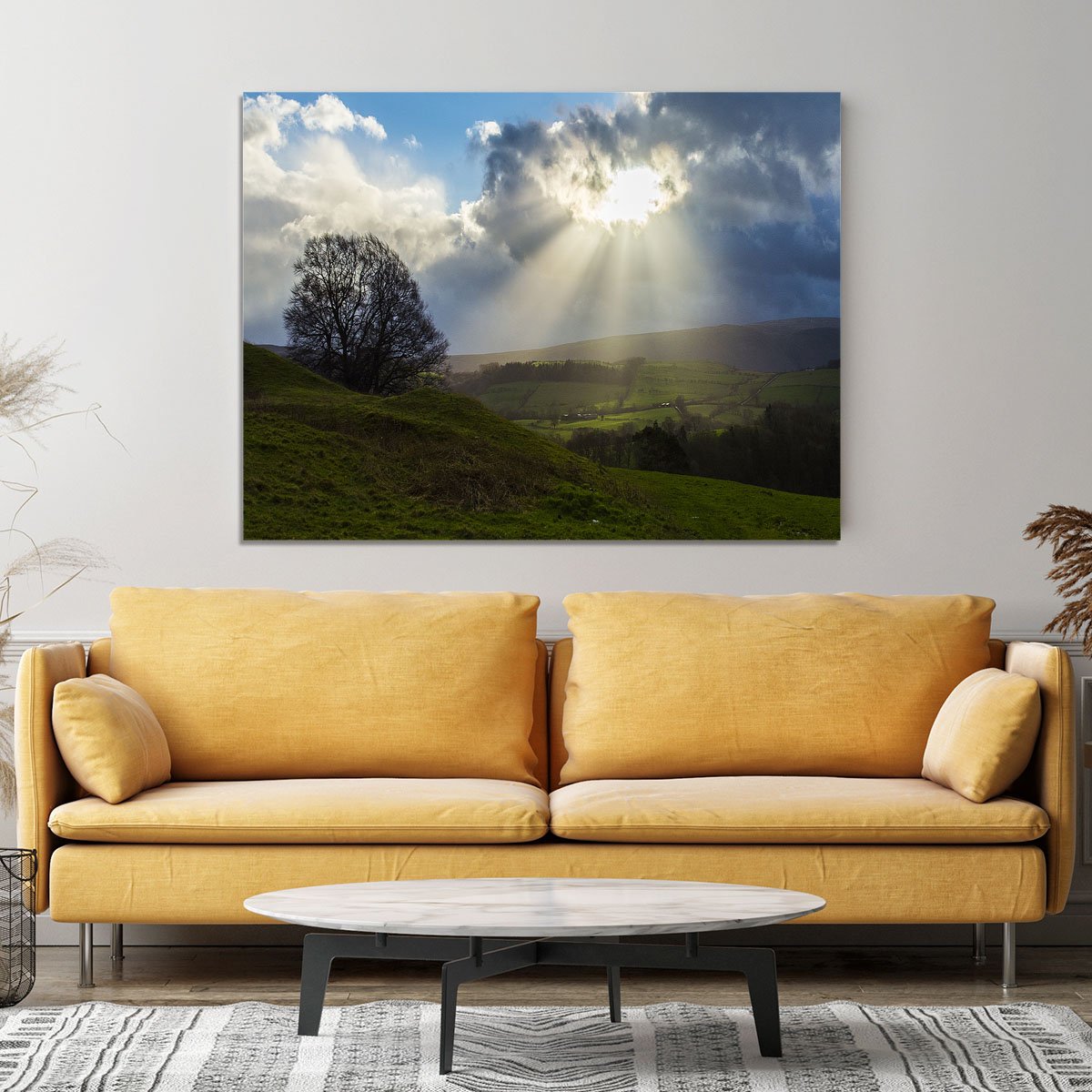 Sunlight on the Lake District Canvas Print or Poster