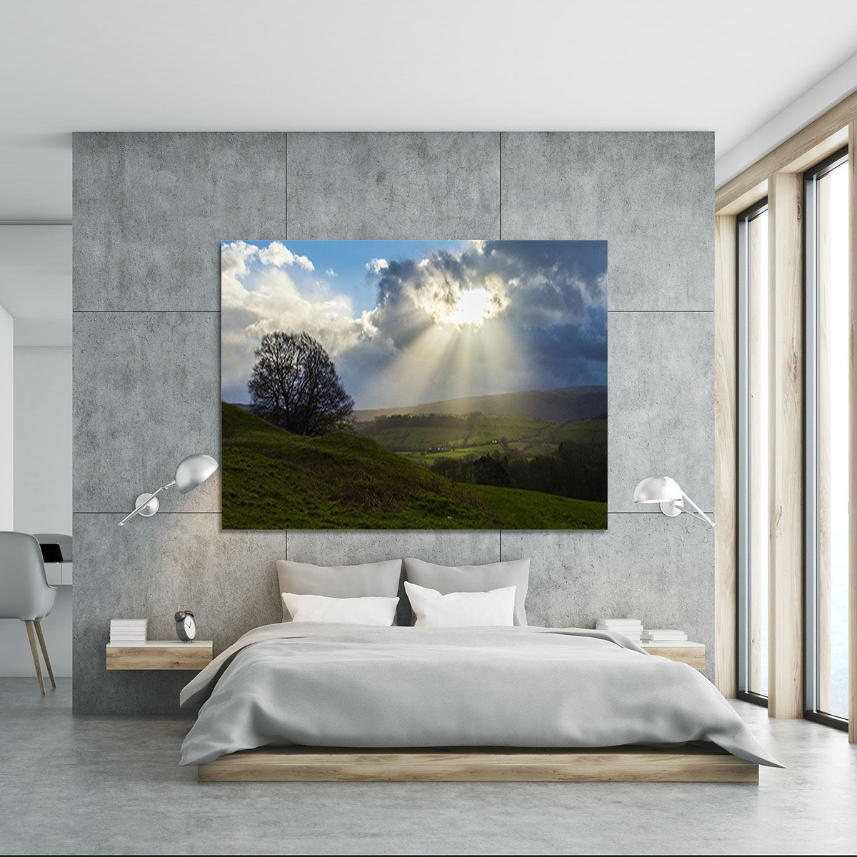 Sunlight on the Lake District Canvas Print or Poster