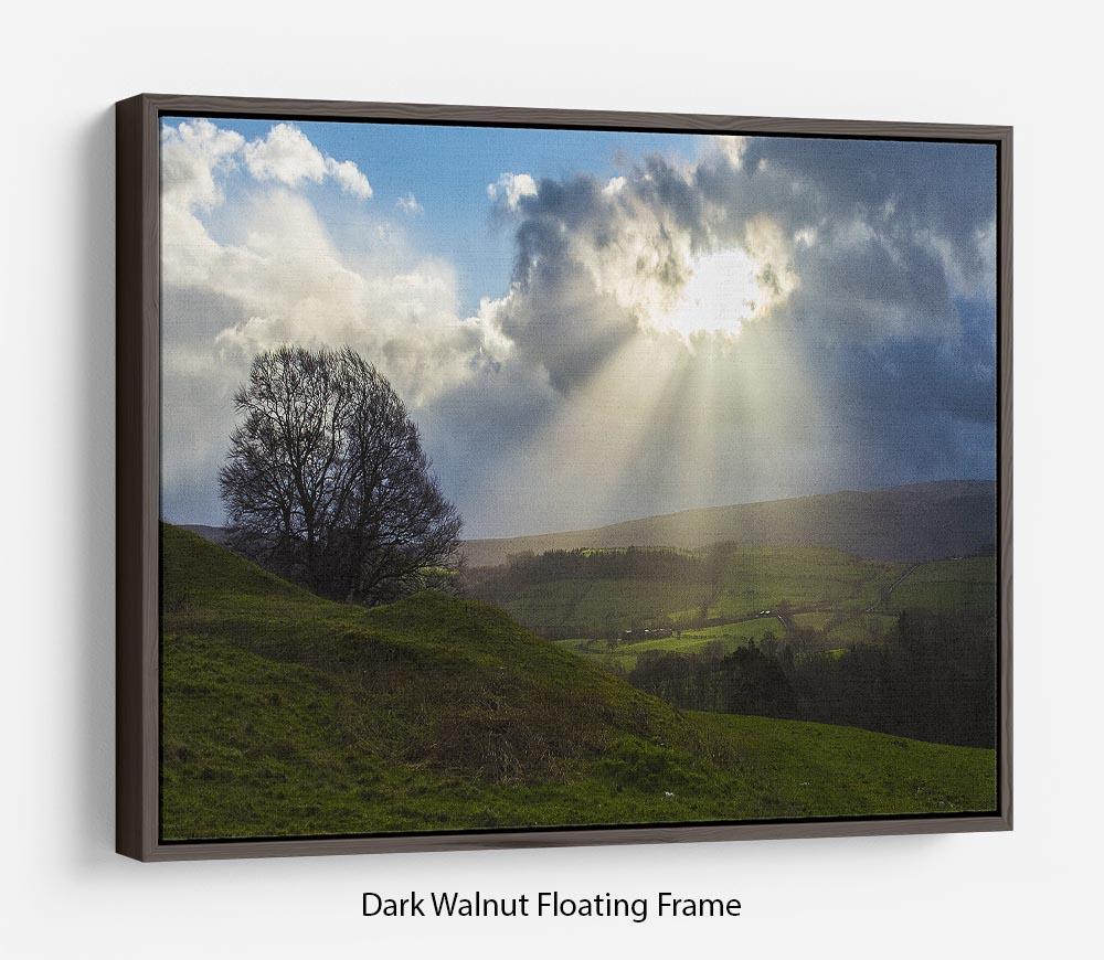 Sunlight on the Lake District Floating Frame Canvas - Canvas Art Rocks - 5