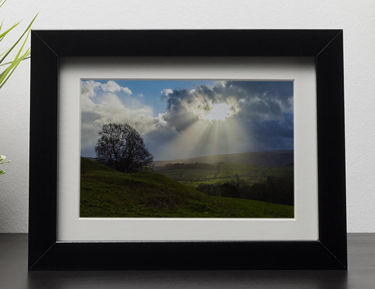 Sunlight on the Lake District Framed Print - Canvas Art Rocks - 1