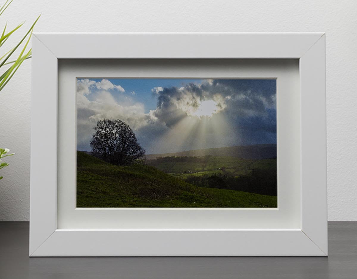 Sunlight on the Lake District Framed Print - Canvas Art Rocks - 3