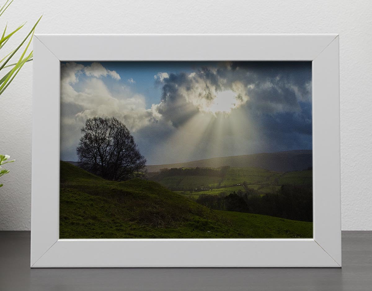 Sunlight on the Lake District Framed Print - Canvas Art Rocks - 4