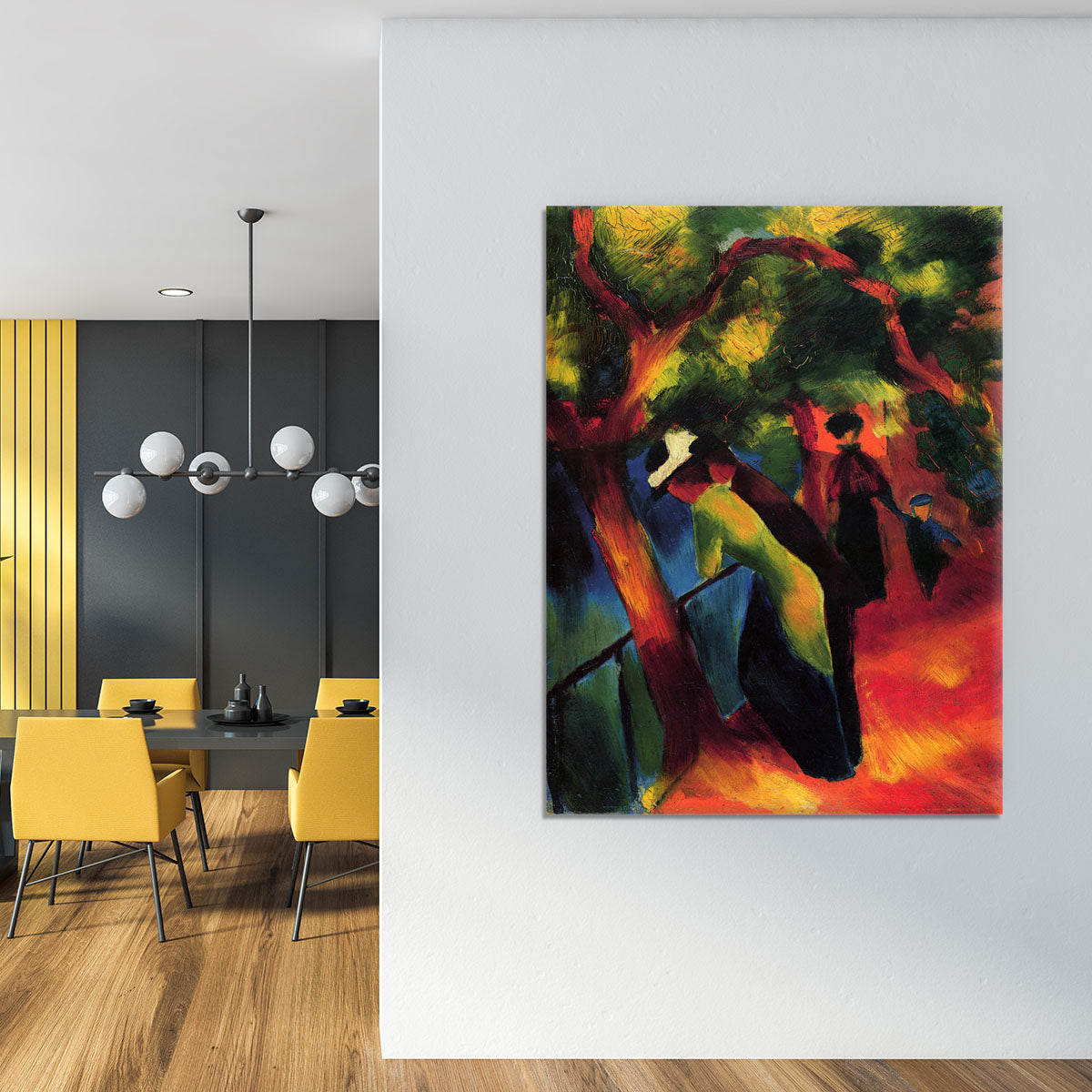 Sunny way by August Macke Canvas Print or Poster - Canvas Art Rocks - 4
