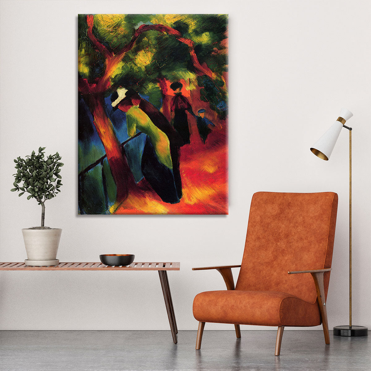 Sunny way by August Macke Canvas Print or Poster - Canvas Art Rocks - 6