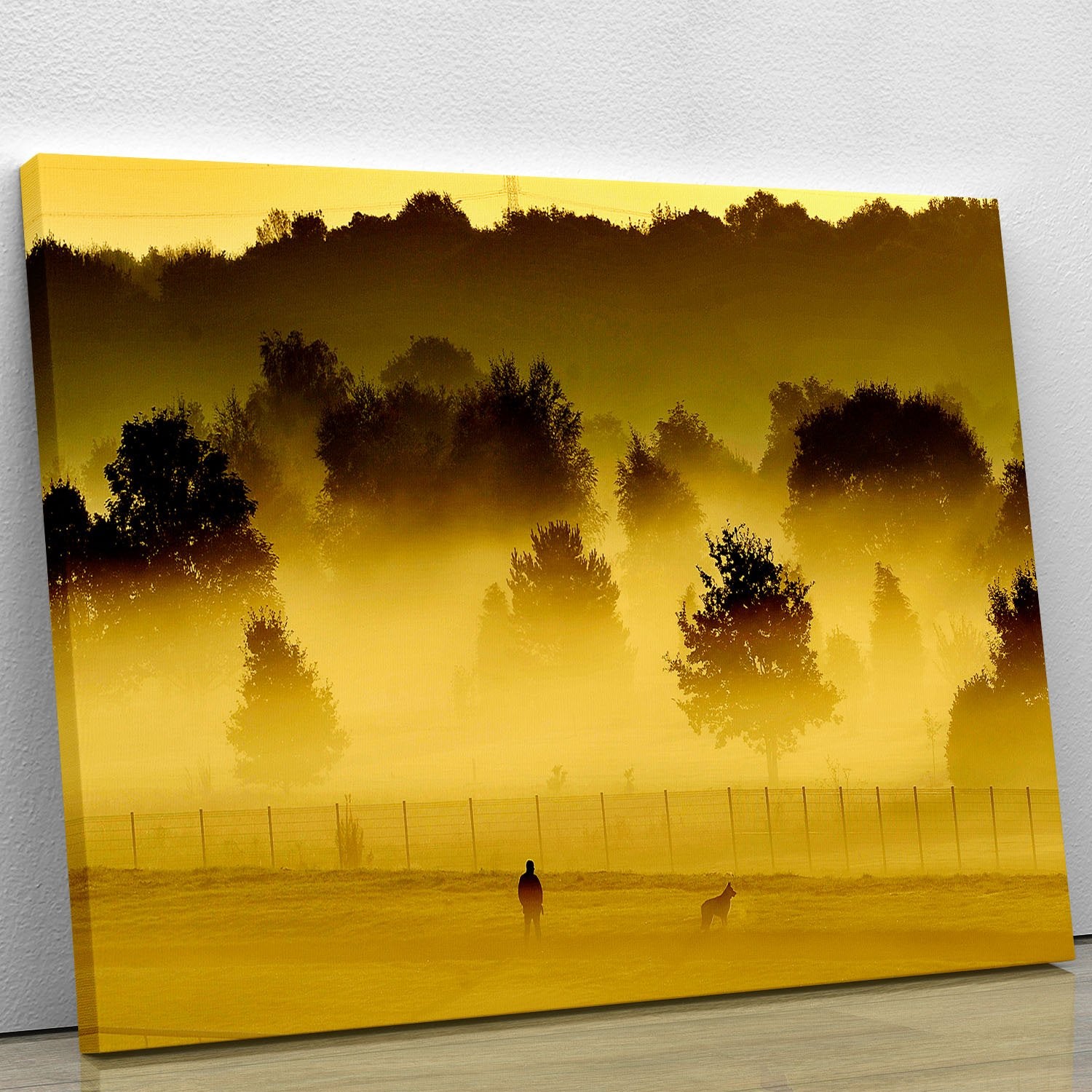 Sunrise and Mist Canvas Print or Poster
