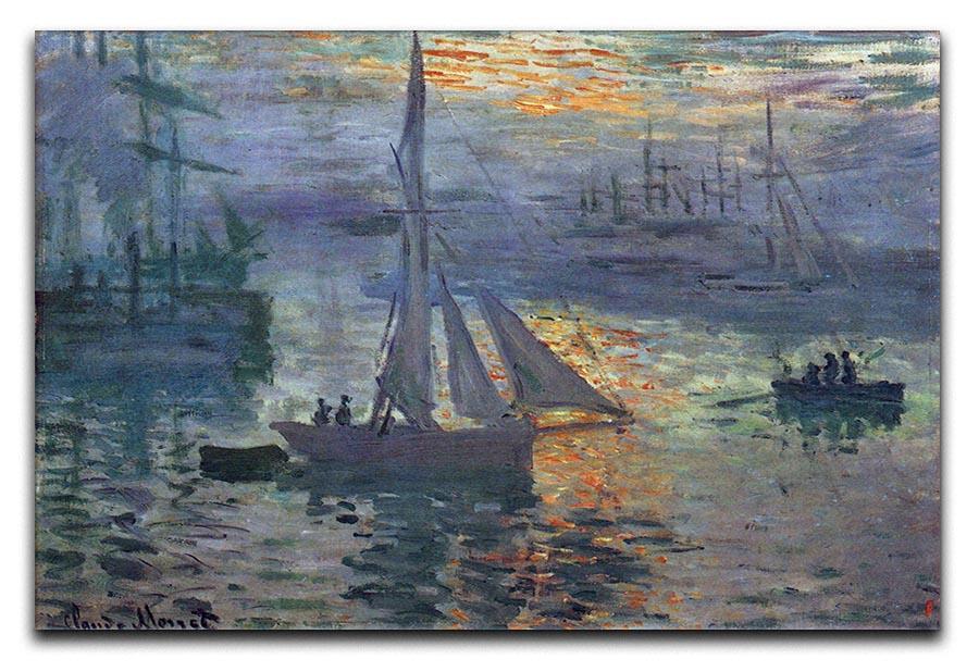 Sunrise at Sea by Monet Canvas Print & Poster  - Canvas Art Rocks - 1