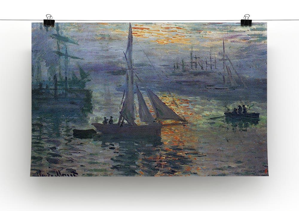 Sunrise at Sea by Monet Canvas Print & Poster - Canvas Art Rocks - 2
