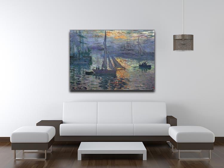 Sunrise at Sea by Monet Canvas Print & Poster - Canvas Art Rocks - 4
