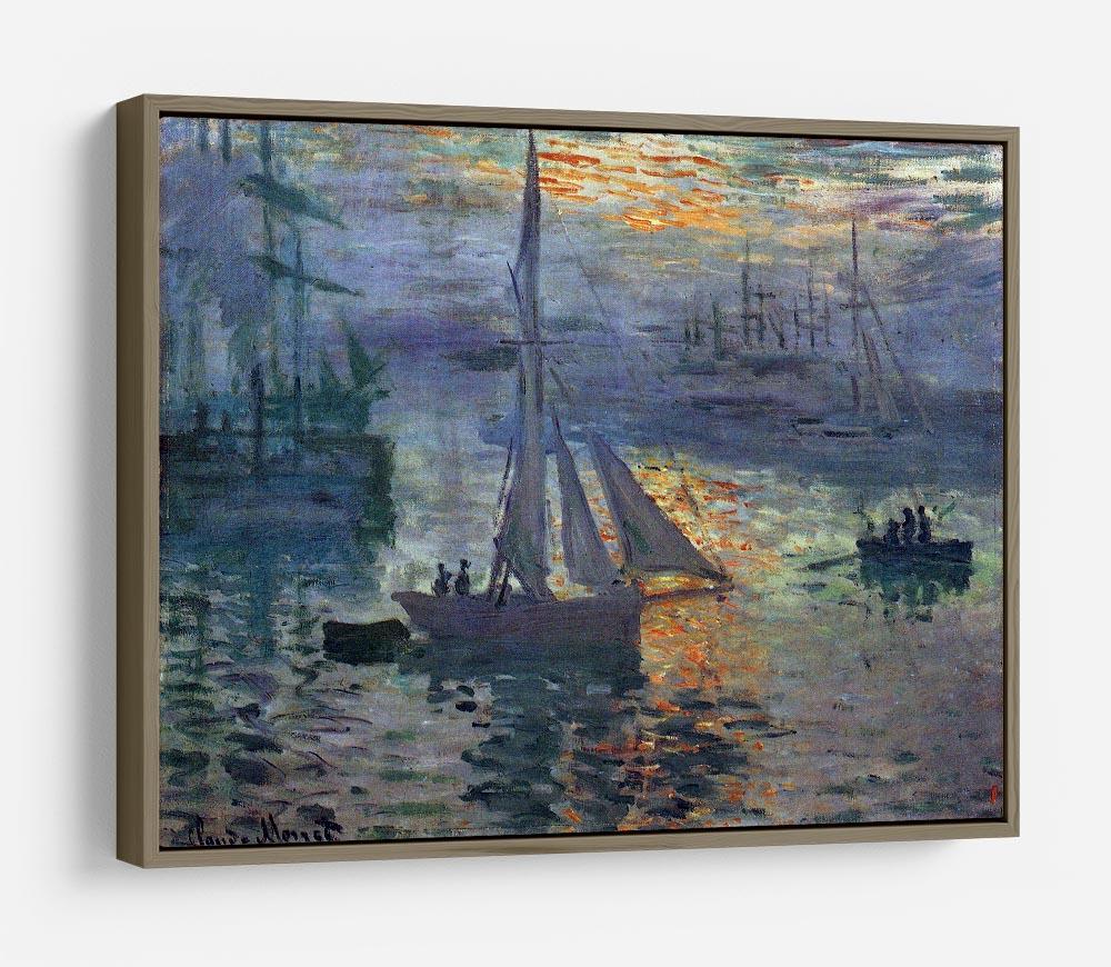 Sunrise at Sea by Monet HD Metal Print
