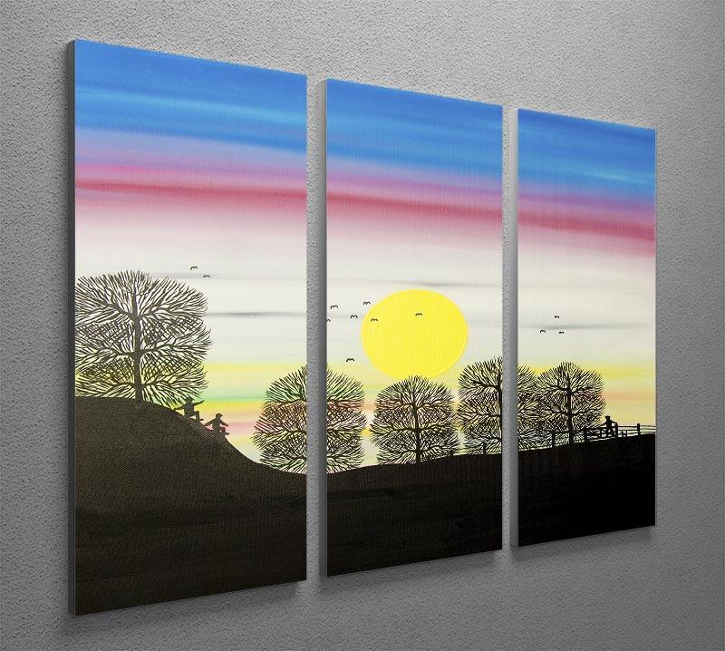 Sunrise by Gordon Barker 3 Split Panel Canvas Print - Canvas Art Rocks - 2