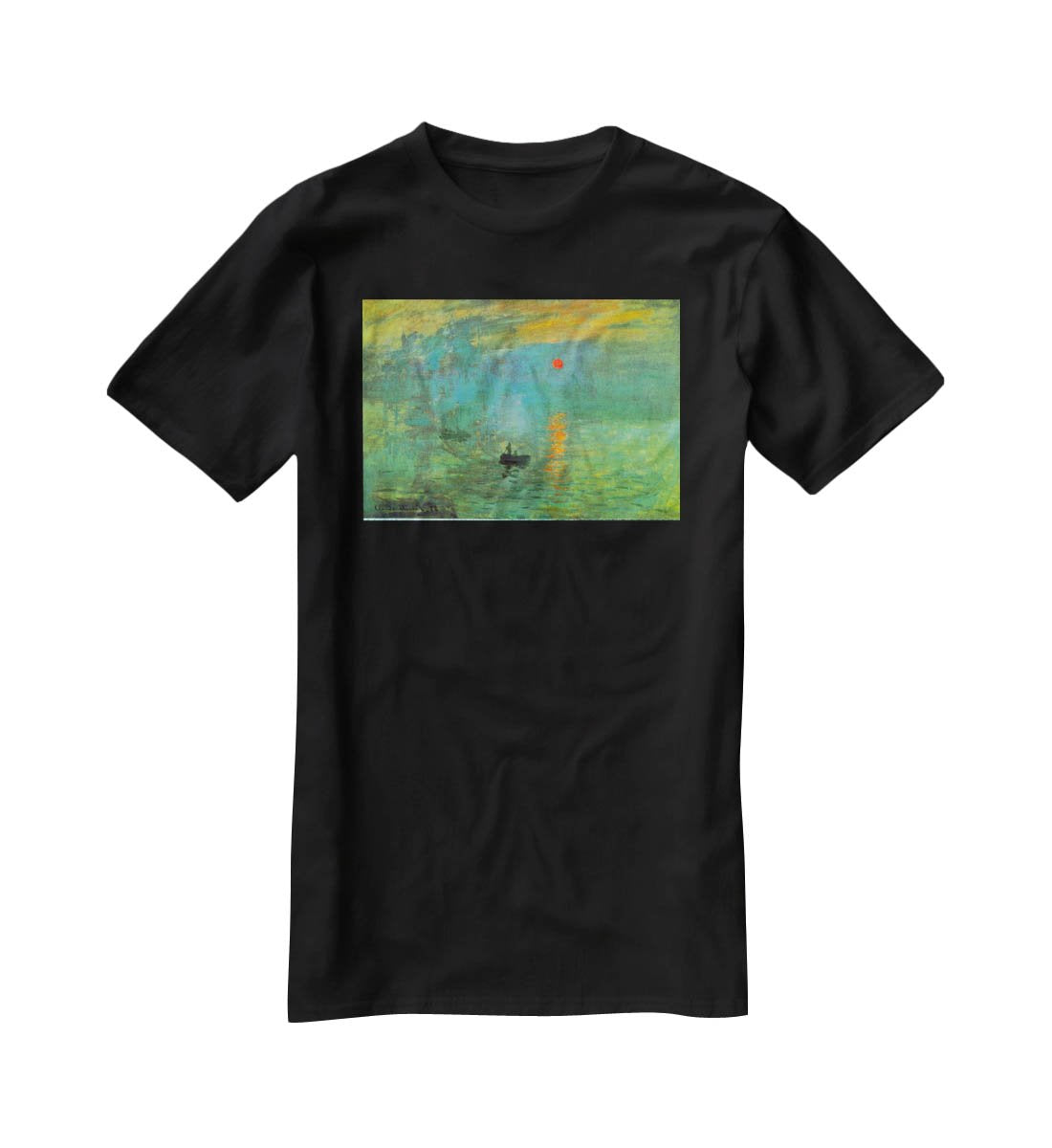 Sunrise by Monet T-Shirt - Canvas Art Rocks - 1