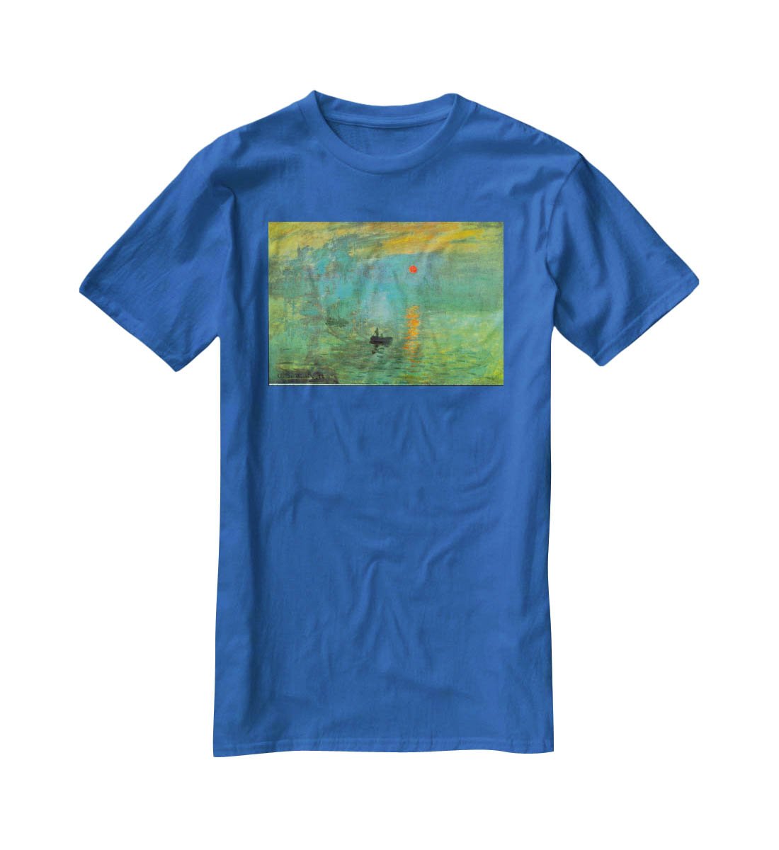 Sunrise by Monet T-Shirt - Canvas Art Rocks - 2