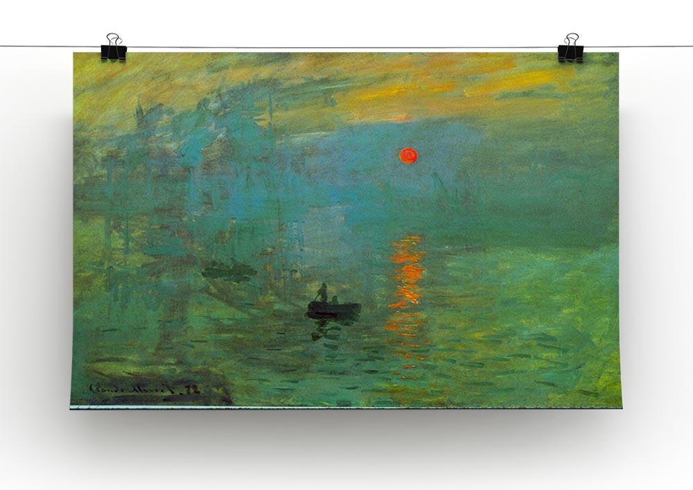 Sunrise by Monet Canvas Print & Poster - Canvas Art Rocks - 2