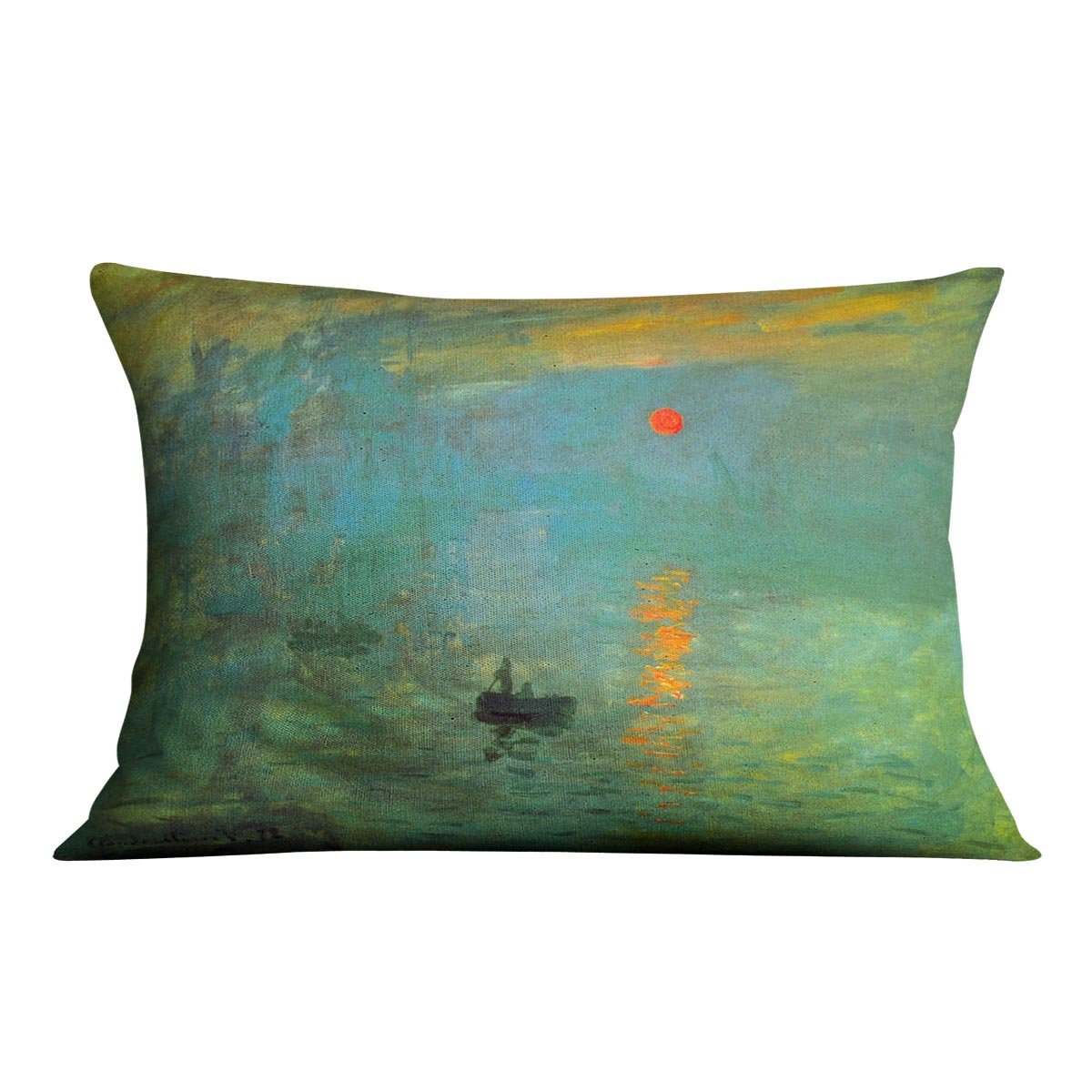Sunrise by Monet Throw Pillow