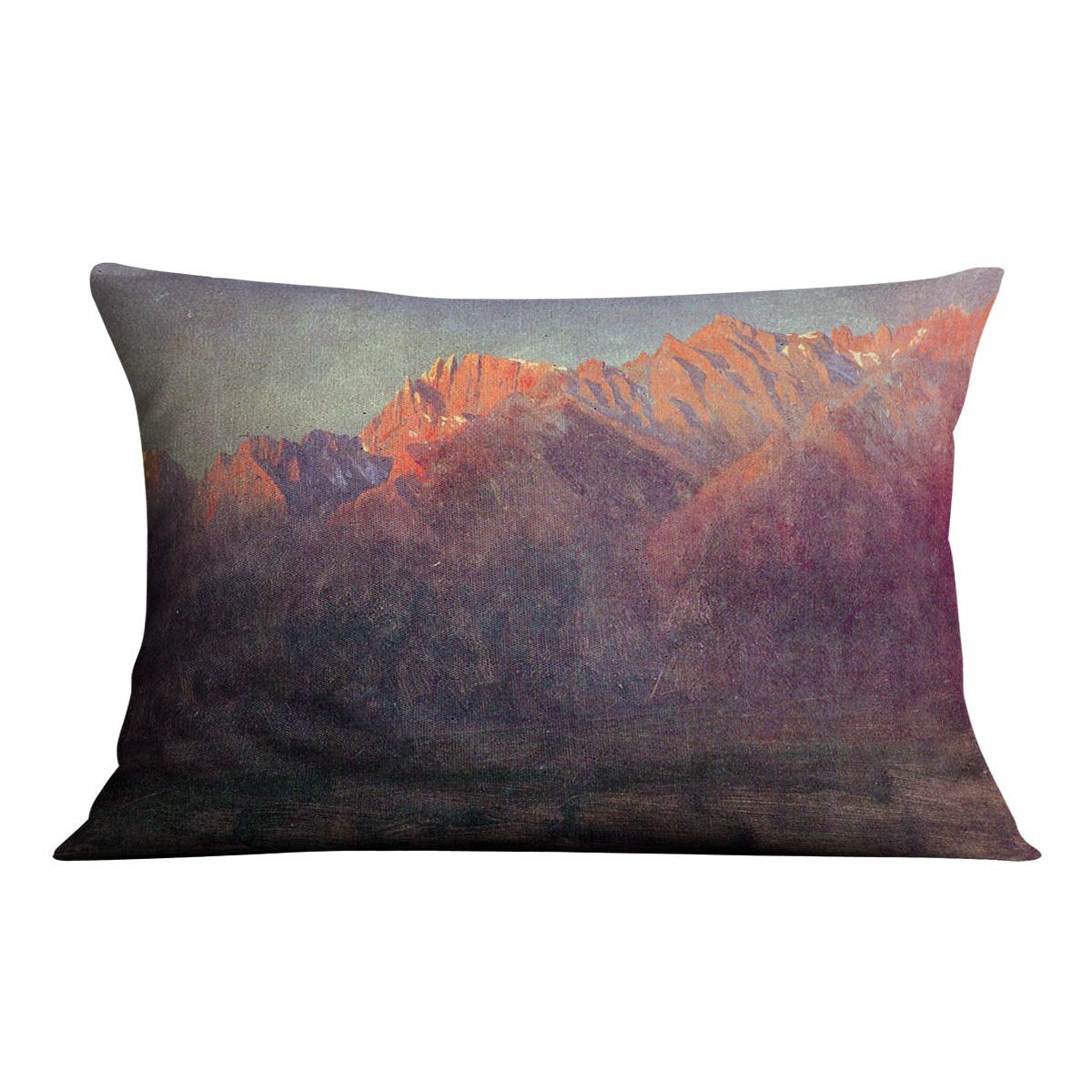 Sunrise in the Sierras by Bierstadt Cushion - Canvas Art Rocks - 4