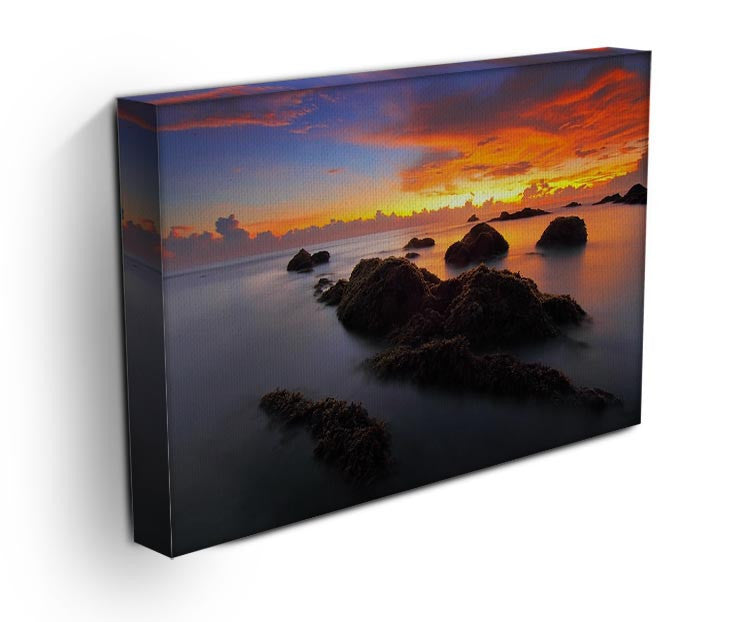 Misty Sunset Print - Canvas Art Rocks - 3