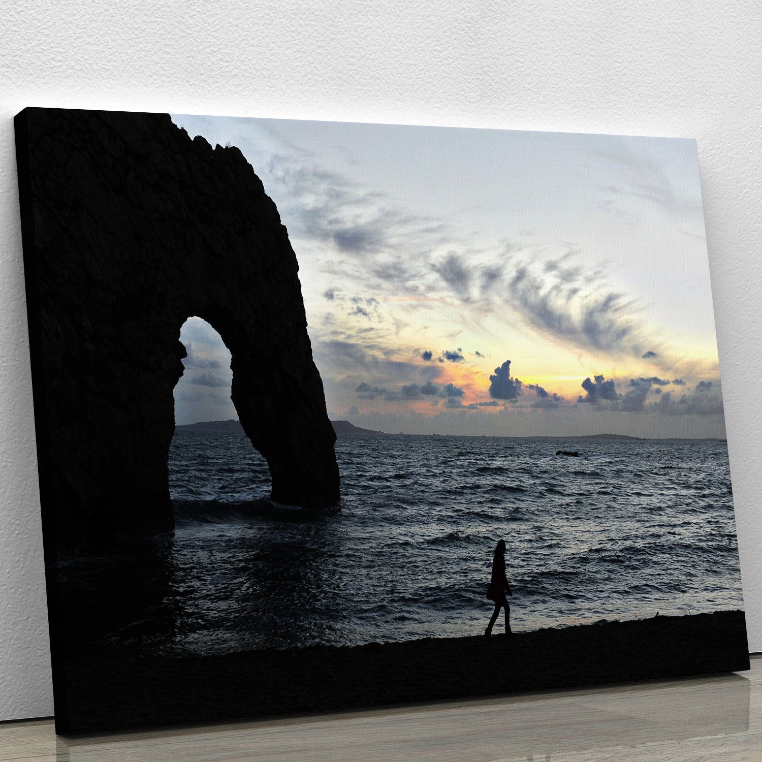 Sunset at Durdle Door Canvas Print or Poster