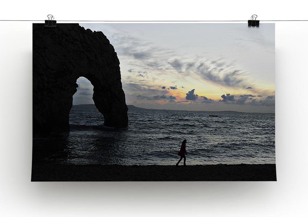 Sunset at Durdle Door Canvas Print or Poster - Canvas Art Rocks - 2