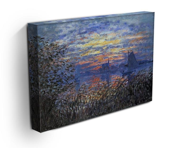 Sunset on the Seine by Monet Canvas Print & Poster - Canvas Art Rocks - 3