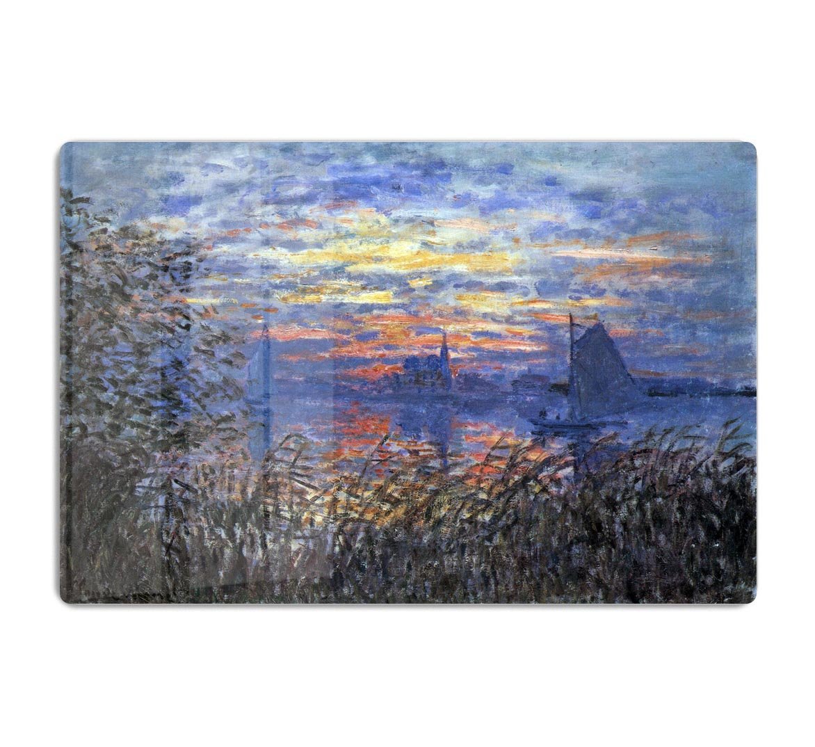 Sunset on the Seine by Monet HD Metal Print